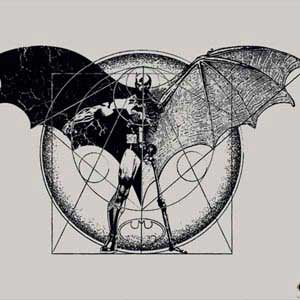 DC Comics Batman Skeleton diagram Art Surface Book 2 13.5in Skin